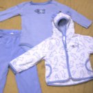 BOYS 24 MO CARTERS OUTFIT 3-PIECE w/HOODIE JACKET CUTE!
