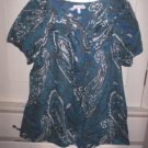 WOMENS XL PAISLEY PRINT BLOUSE WORN ONCE IN GREAT COND