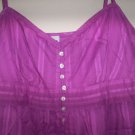 WOMENS 14 GAP SUNDRESS FUSCHIA w/BUTTON FRONT CUTE NWT