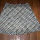 WOMENS 12 PETITE A-LINE SKIRT GREEN PLAID OR BLUE NWT!