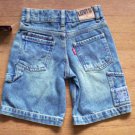 BOYS 3T LEVIS JEAN SHORT CARPENTER STYLE LIGHT WASH NWT