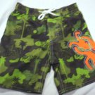 TODDLER BOYS 3T SWIM SUIT BY GREENDOG GREEN w/BUGS CUTE