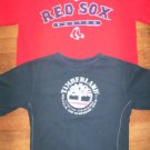 BOYS 6 SHIRT LOT TIMBERLAND & BOSTON RED SOX BTS IN EUC