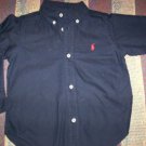 BOYS 2T POLO RALPH LAUREN NAVY BLUE BUTTON DOWN NWOT