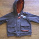 BOYS 24 months ZIP FRONT HOODIE BY BABY Q, CUTE & EUC