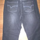 WOMENS LA BLUES BLACK DENIM BOOTCUT JEANS MADE FOR CURVY WOMEN SZ 14