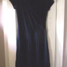 WOMENS LARGE BLACK SHAWL COLLAR DRESS CUTE & STYLISH