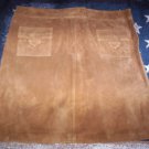 WOMENS SZ 14 SUEDE SKIRT LINED AND IN EUC CARAMEL COLOR