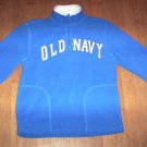 BOYS LARGE OLD NAVY BLUE PULL-OVER FLEECE 1/4 ZIP EUC