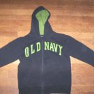 BOYS 8 HOODIE OLD NAVY BLACK AND GREEN IN EXCELLENT CONDITION!