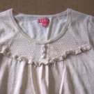 WOMENS LARGE PALE GOLD KNIT SWEATER TUNIC PRETTY & NWOT