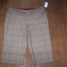 WOMENS 14 GAP CAPRIS DRESSY, w/GOLD THREADS  & NWT CUTE