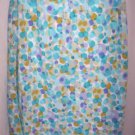 WOMENS sz LARGE PASTEL PRINT PULL-ON SKIRT PRETTY & EUC