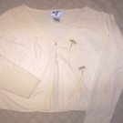 GORGEOUS YELLOW SWEATER PERFECT CONDITION w/BEADING EUC