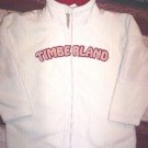 BOYS 24 MONTHS TIMBERLAND ZIP FRONT CREAM COLORED w/FABRIC LETTERS GREAT COND!