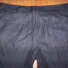 WOMENS 14 BLACK PINSTRIPED DRESS PANTS BY MOSSIMO WORN 2X EUC