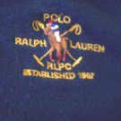 BOYS 2T POLO RALPH LAUREN NAVY & MAROON ZIP UP HOODIE