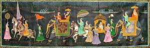 Marriage Procession - Painting on Cotton Cloth