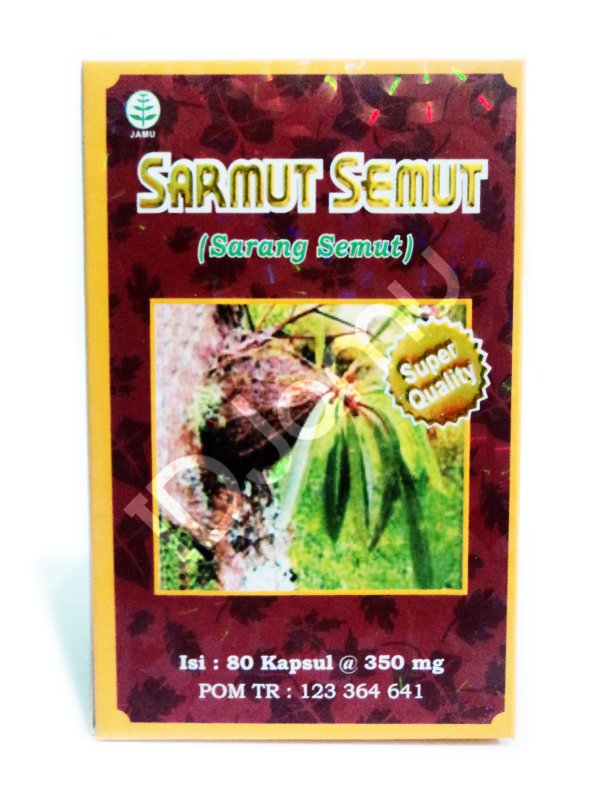 80 Capsules Herbal Extract Sarmut Semut Ant Nest Myrmecodia Pendans