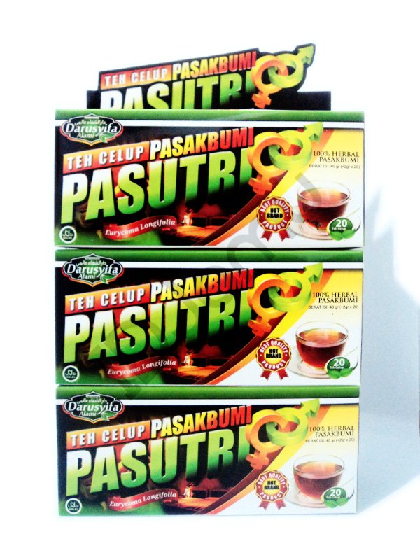 3 Boxes Pasak Bumi Tea 20 Teabags Darusyifa 100% Herbal Tongkat Ali Longjack
