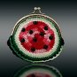 Watermelon  Coin clutch metal frame purse Coin Wallet / Pouch coin purse / Kiss lock frame purse bag