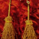 Besom Earrings - pagan/wicca