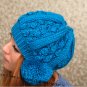Blue Hand Knit Hat The Ear Flap Hat Chunky Knit Autumn Accessories Winter Accessories Fall Fashion