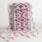 Cellphone pouch / small bag with beads and Dayaks unique patterns.