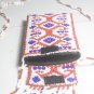 Cellphone pouch / small bag with beads and Dayaks unique patterns.