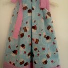 Blue Cupcake Pillowcase Dress 2T
