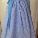 Blue Flower Pillowcase Dress size 12m
