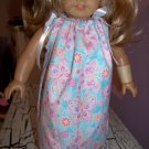 Blue Butterfly American Girl Doll Dress