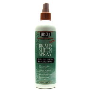 African Pride Braid Sheen Spray with Tea Tree & Peppermint Oil 12oz
