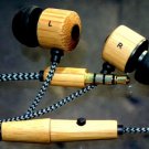 Bamboo Earphones with Microphone