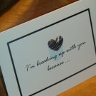3-D Slashed Heart 'I'm breaking up with you because..." Card