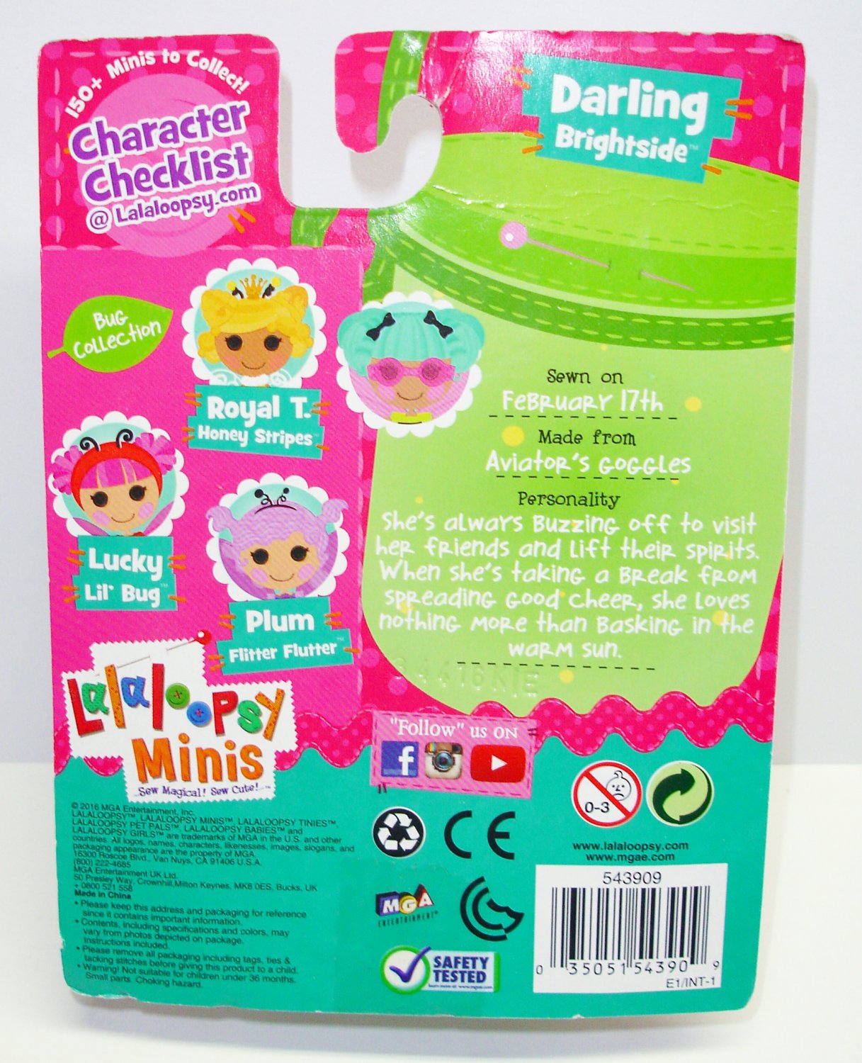 Mini Lalaloopsy Darling Brightside Lightning Bug Doll