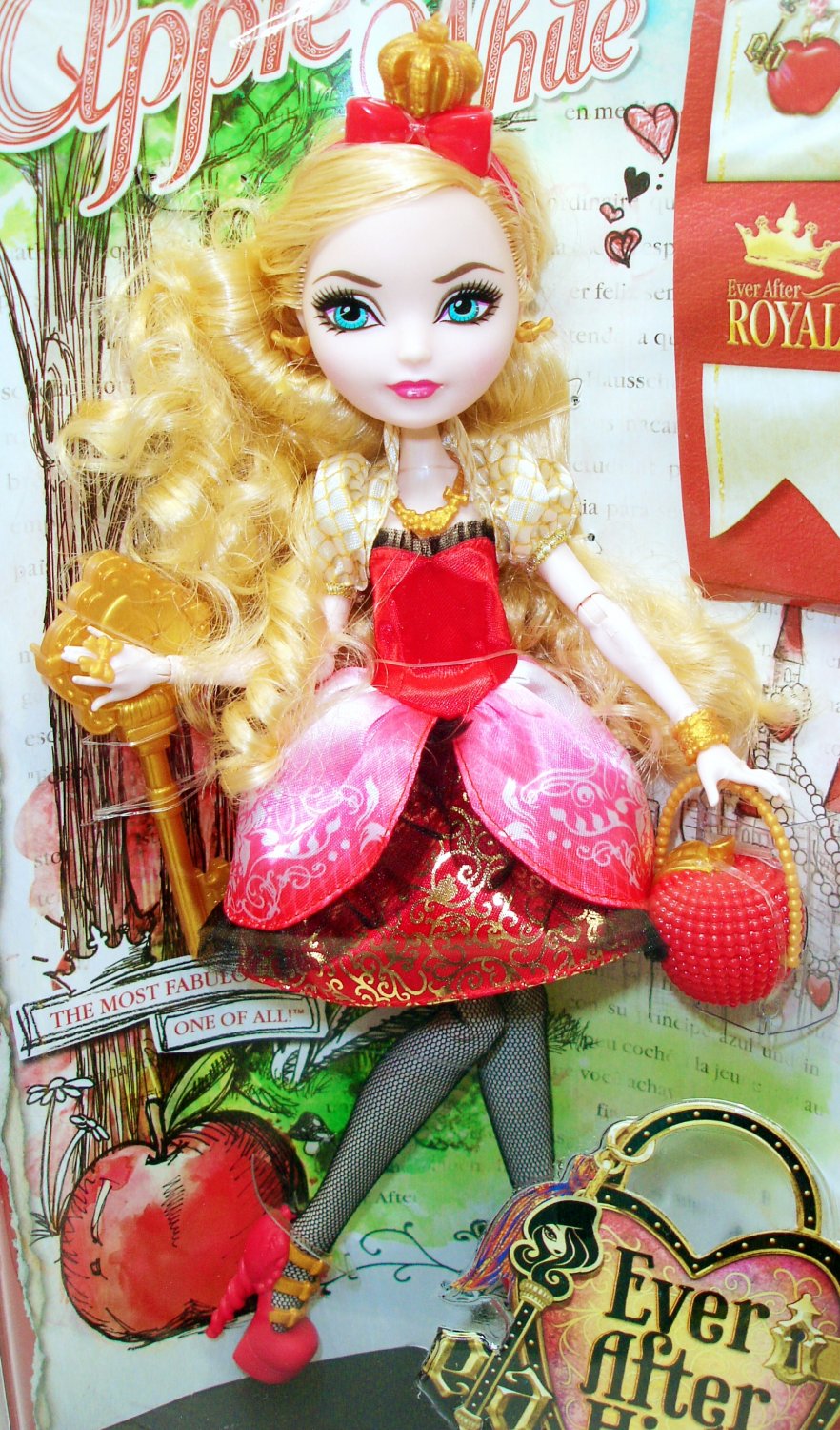 ever after high getting fairest apple white doll