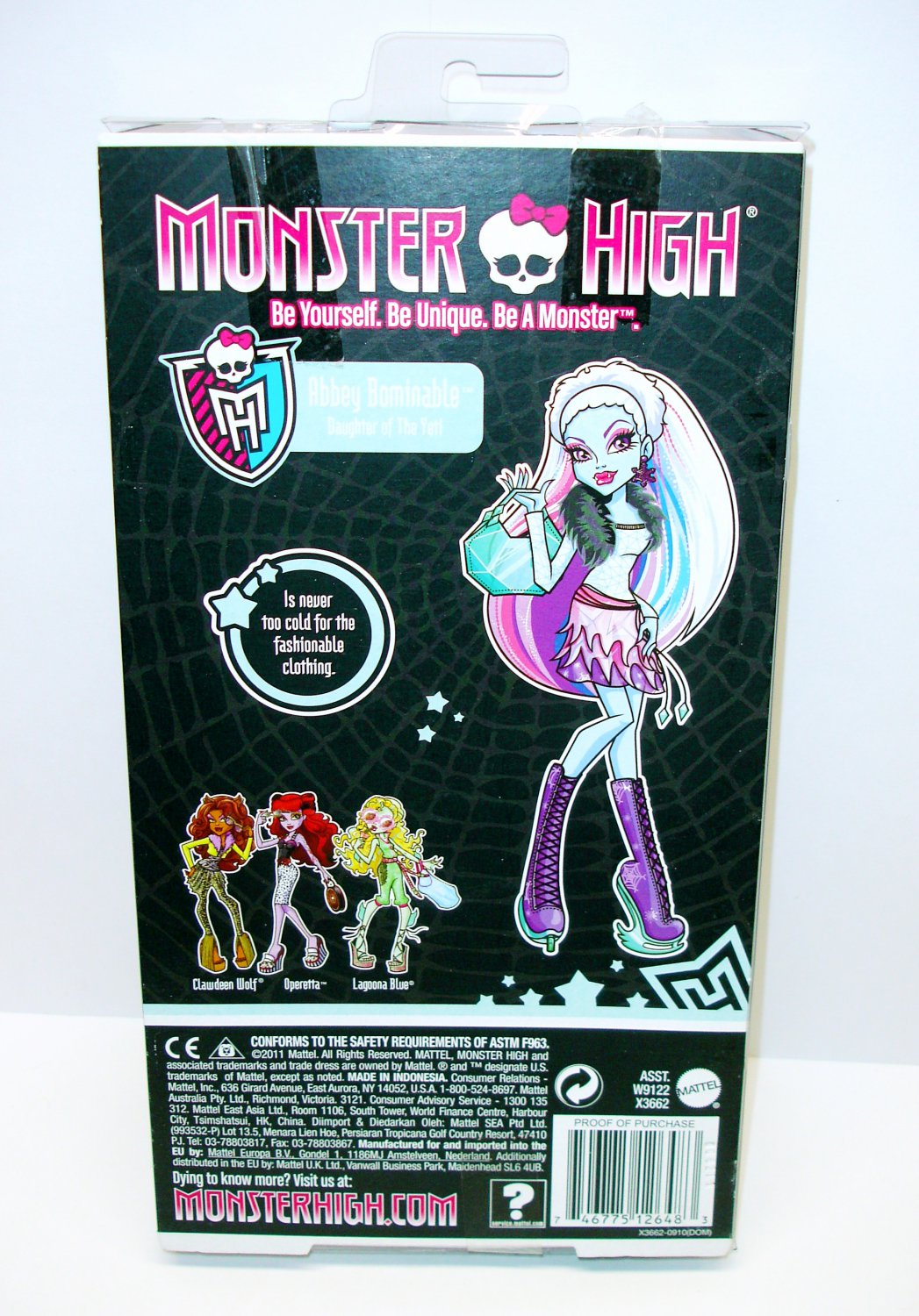 Monster High Abbey Bominable Ice Skating Fashion Pack Doll Outfit