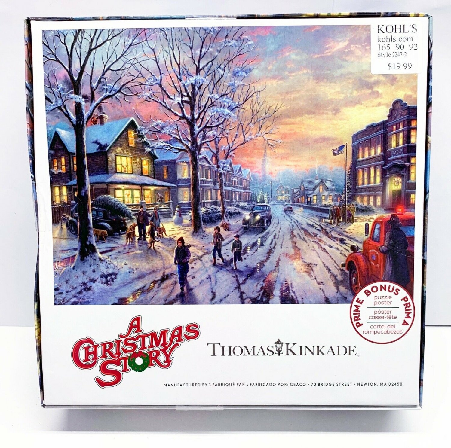 Thomas Kinkade A Christmas Story 300 Piece 24"x18" Puzzle