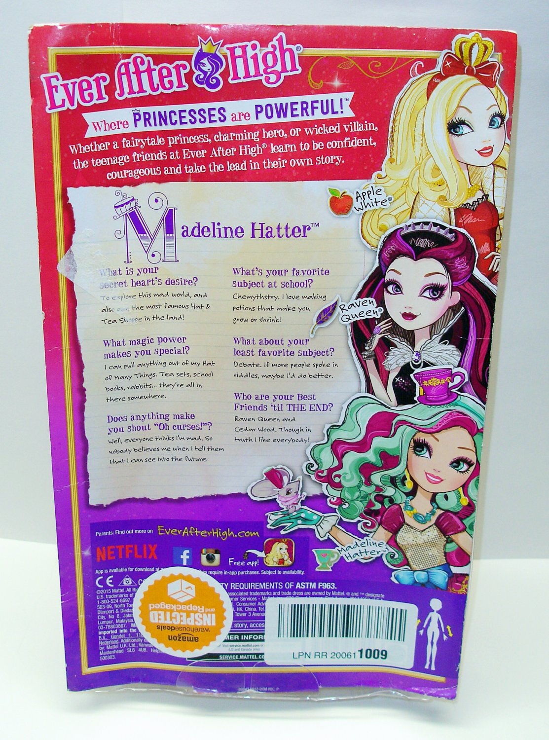 Ever After High 1st Chapter Madeline Hatter Doll