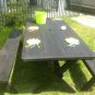 6ft Picnic Table with 4 Benches