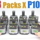 8 Packs X Ryobi 18V Battery ONE+ lithium Battery P104