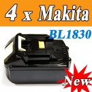 4 Packs X Makita 18V Battery Makita BL1830 18V li-ion battery BL1830 New Replacement