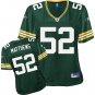 Clay Matthews Jersey - #52 (Size-L Women) - Green Bay Packers Green 2011 Women's Reebok NFL Jersey