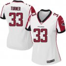 Women's Nike Atlanta Falcons 33# Michael Turner White Jersey