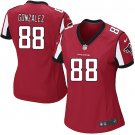 Women's Nike Atlanta Falcons 88# Tony Gonzalez Team Color Jersey