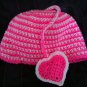 Pink Heart Beanie