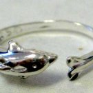 Dolphin Ring - Sterling Silver - Adjustable