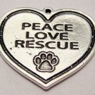Peace Love Rescue Charms LOT of 30