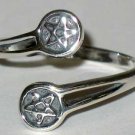 Pentacle Adjustable Ring - Sterling Silver